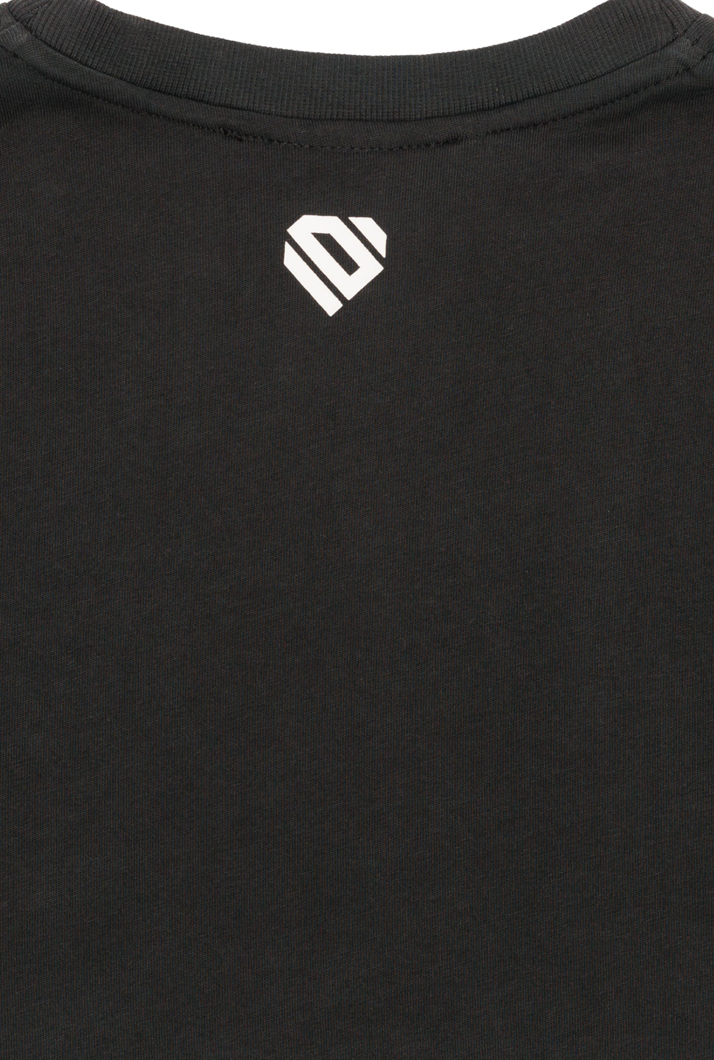 Anthracite Cotton Top Crop T-Shirt UNO