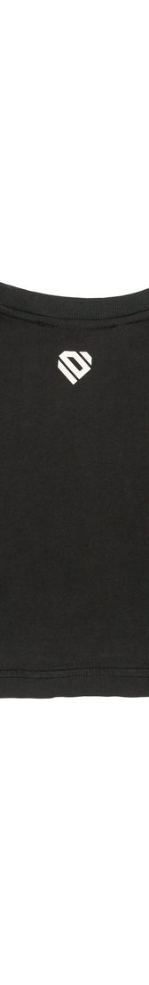 Anthracite Cotton Top Crop T-Shirt UNO