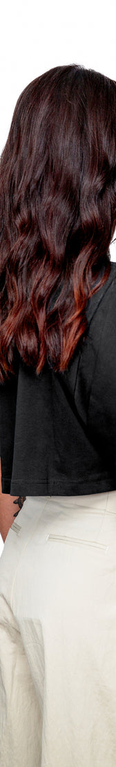 Anthracite Cotton Top Crop T-Shirt UNO