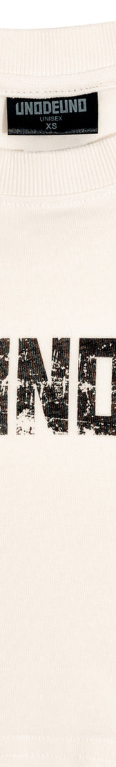 Off-White Cotton Crop Top Logo