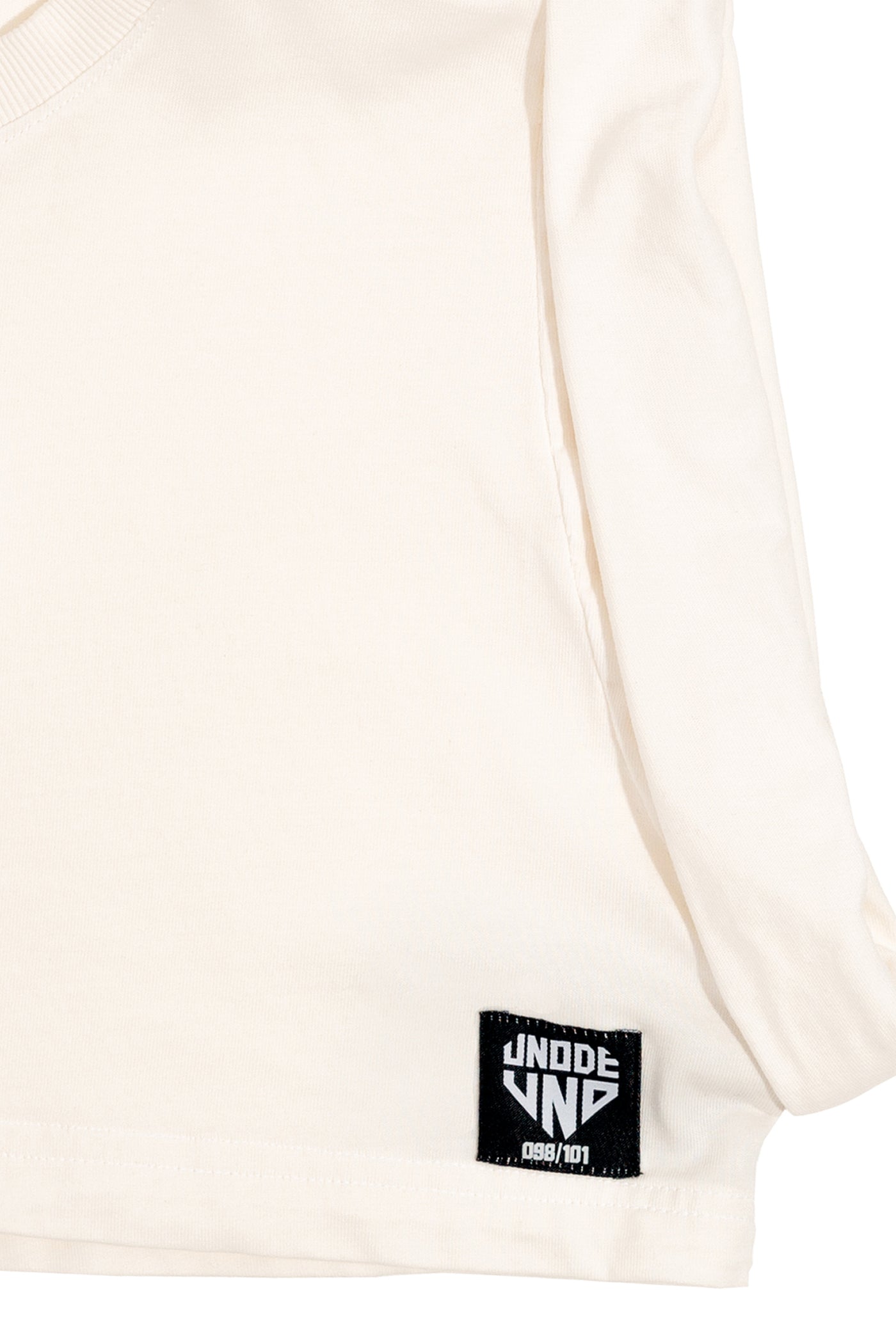 Off-White Cotton Crop Top Logo