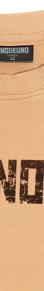 Camel Cotton Crop Top Logo