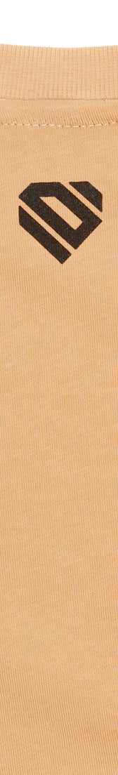 Camel Cotton Crop Top Logo