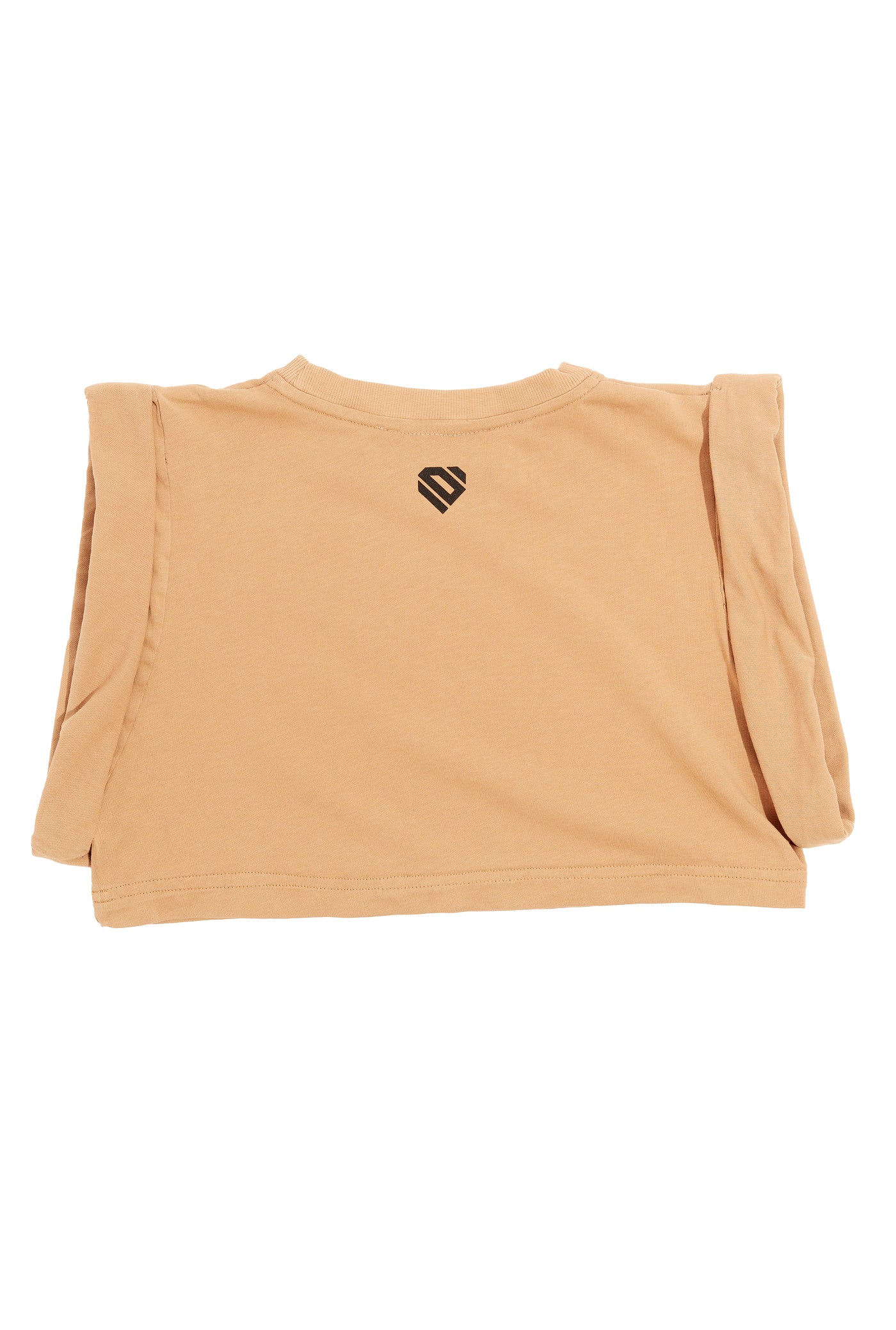 Camel Cotton Crop Top Logo