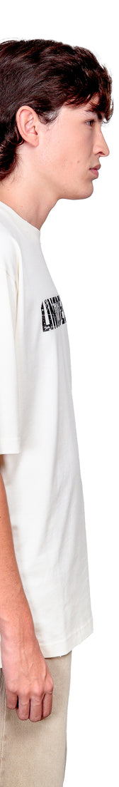 Off-white Cotton Black Printed Oversize T-Shirt