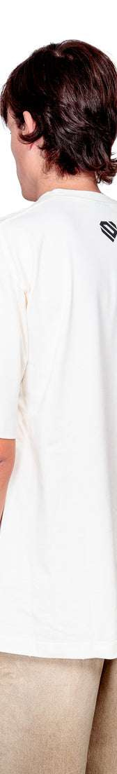 Off-white Cotton Black Printed Oversize T-Shirt