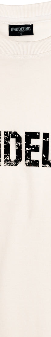 Off-white Cotton Black Printed Oversize T-Shirt