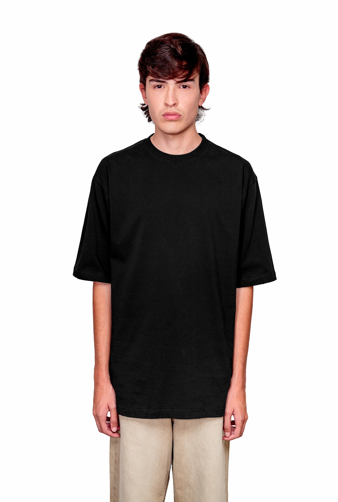 Anthracite Cotton Oversize T-Shirt