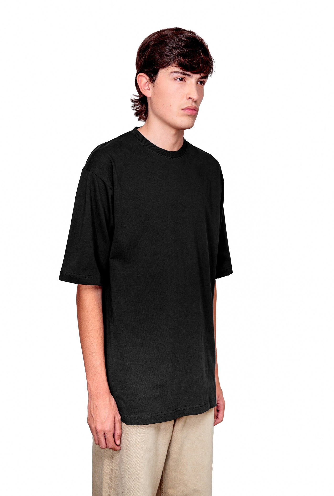 Anthracite Cotton Oversize T-Shirt