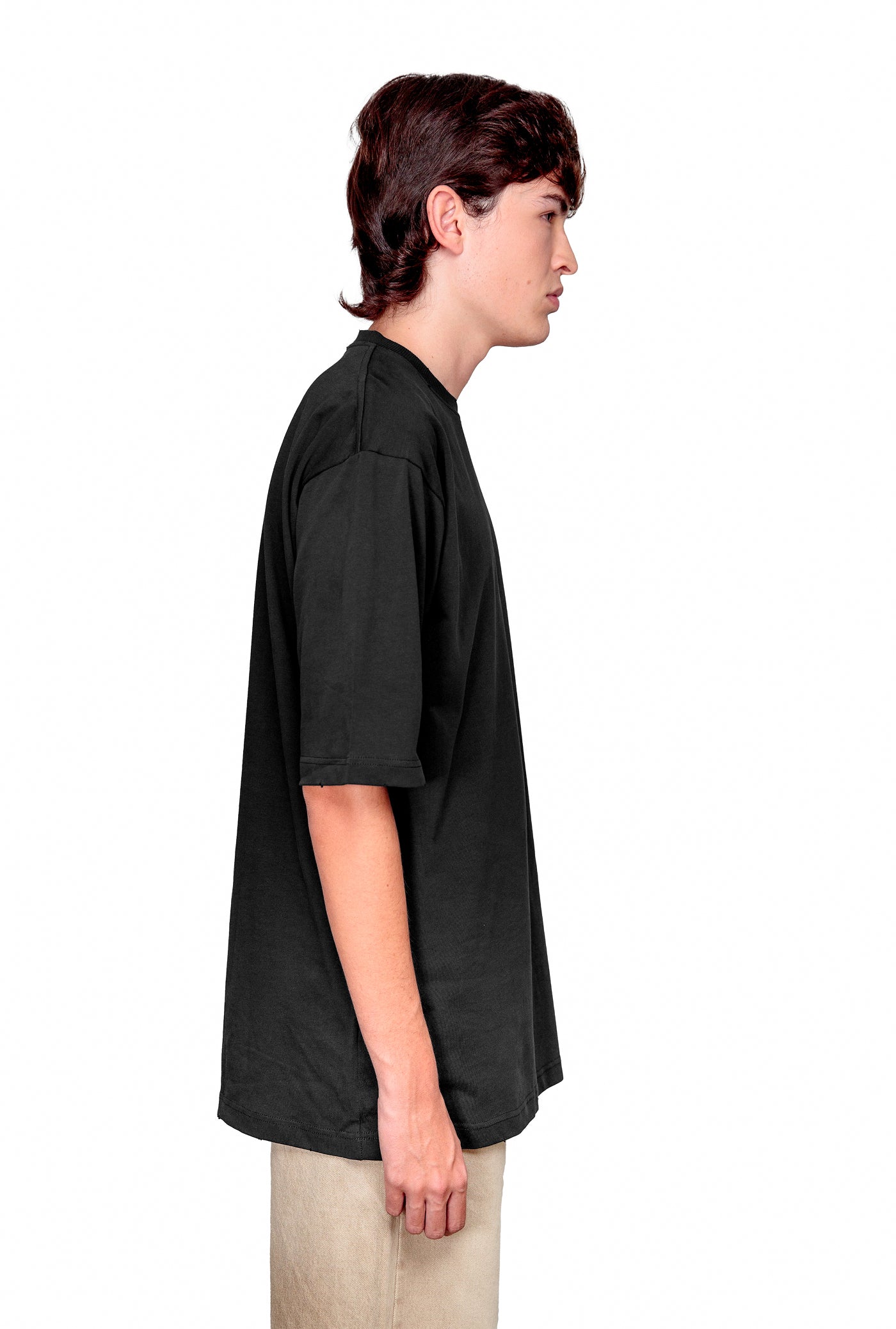 Anthracite Cotton Oversize T-Shirt
