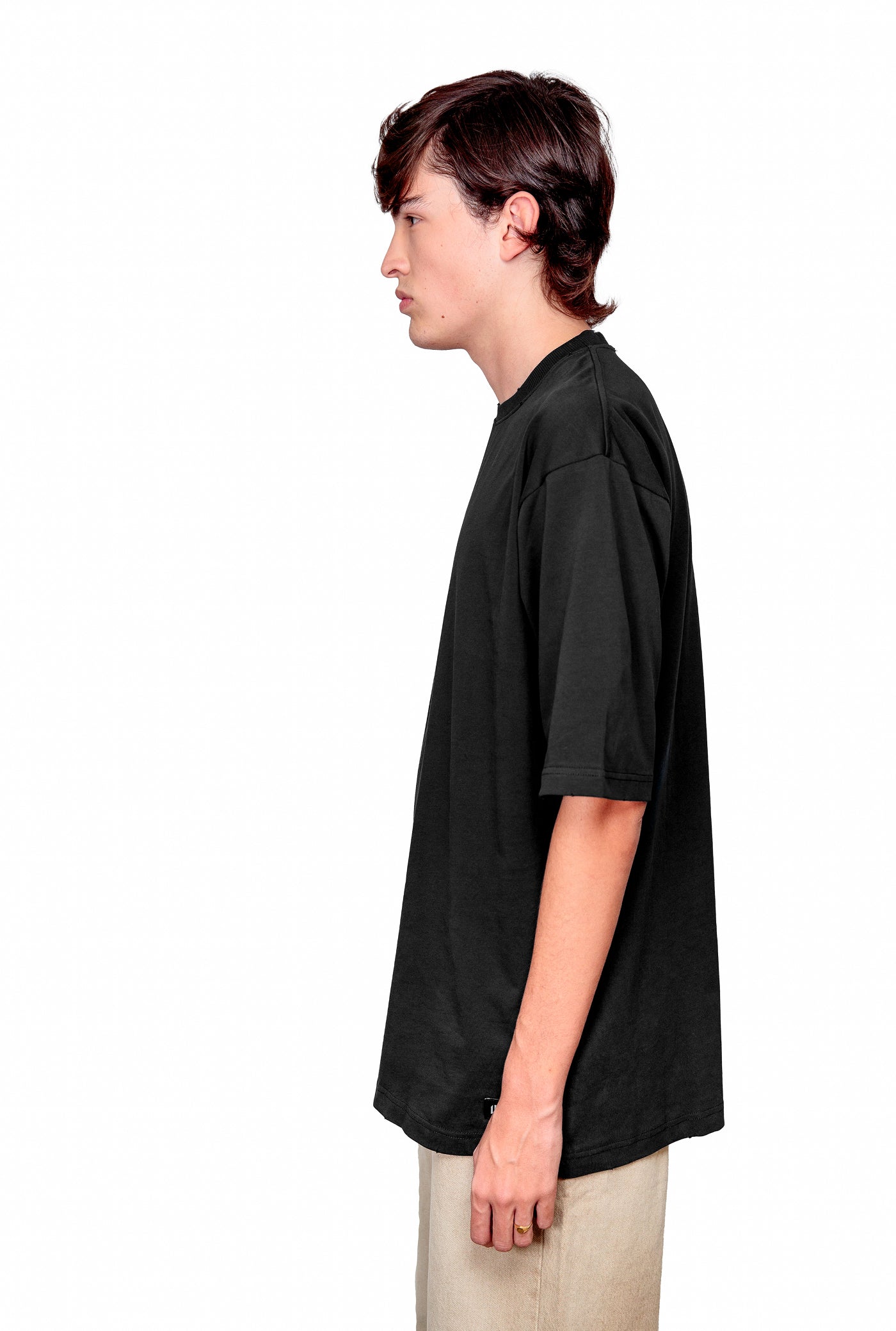 Anthracite Cotton Oversize T-Shirt