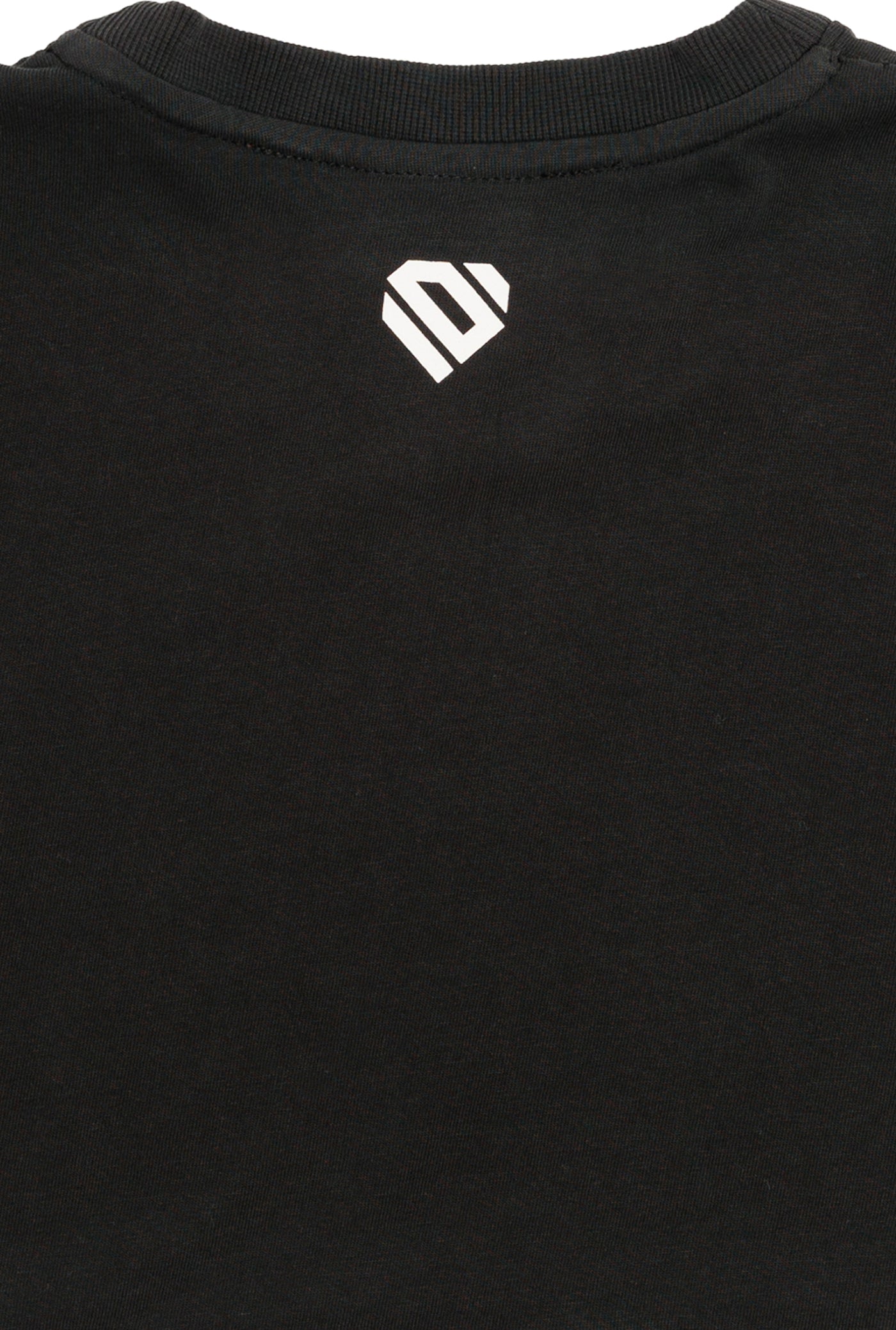 Anthracite Cotton Top Crop T-Shirt