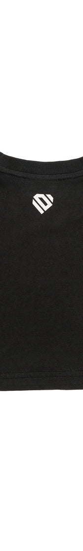 Anthracite Cotton Top Crop T-Shirt