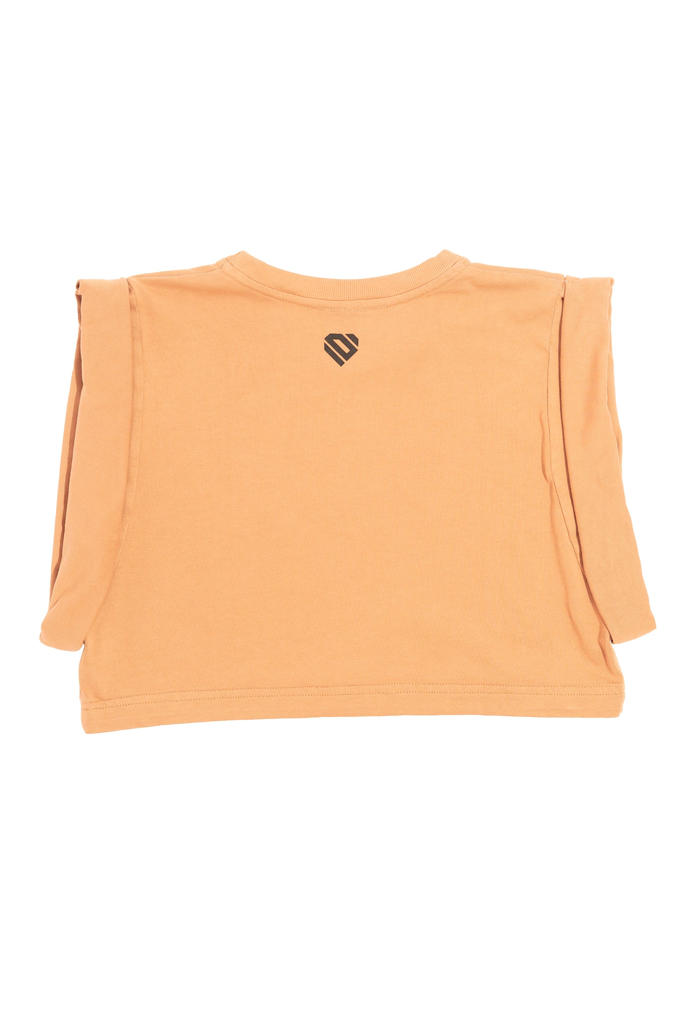 Camel Cotton Crop Top T-Shirt